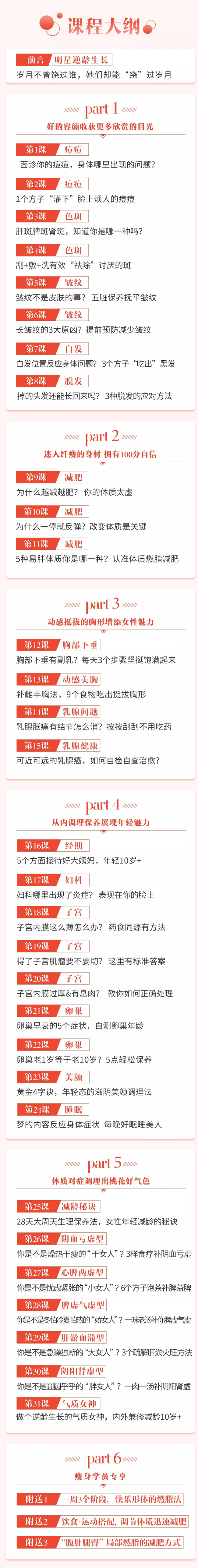 明星逆生長秘訣從面部到身體的中醫養顔凍齡術