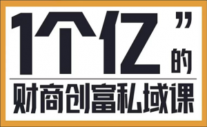 参哥财商私域提升课,价值9980元