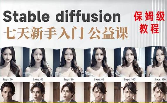 【AI训练营】全网第一个系统的stable diffusion基础课，新手入门必看