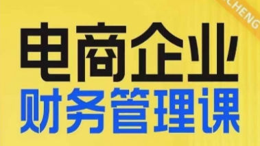 电商企业财务管理线上课，为电商企业规划财税