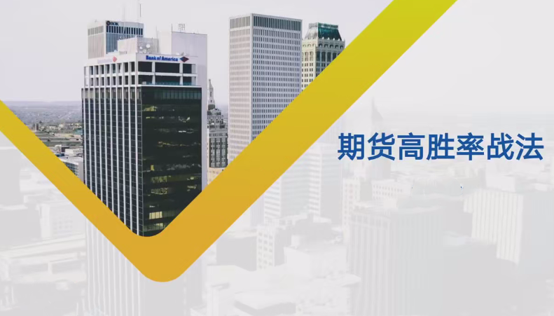 【期货课程】日内波段多周期期货高胜率战法课程