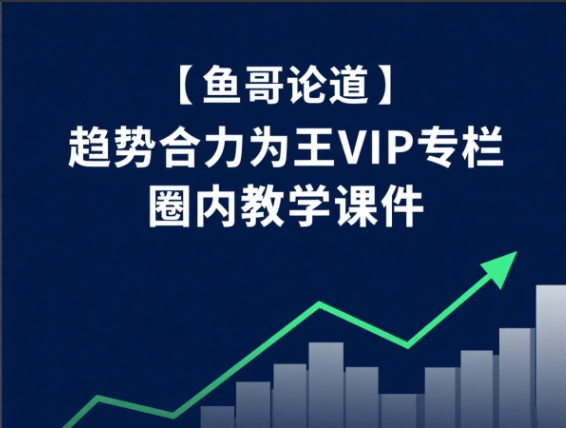 【鱼哥论道】趋势合力为王VIP专栏 圈内教学课件