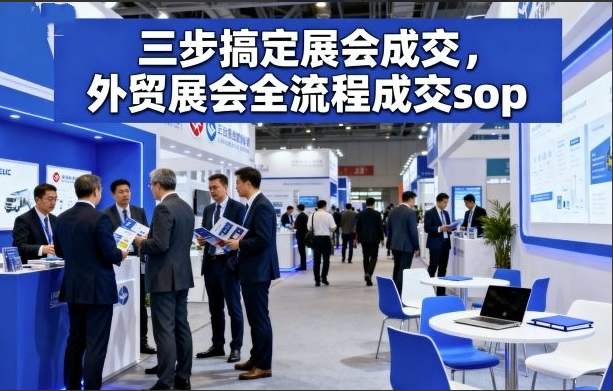三步搞定展会成交，外贸展会全流程成交sop-歪猫侠