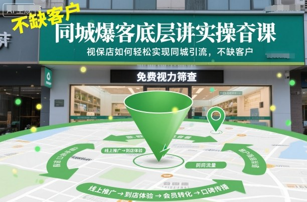 同城爆客底层实操课，视保店如何轻松实现同城引流，不缺客户！