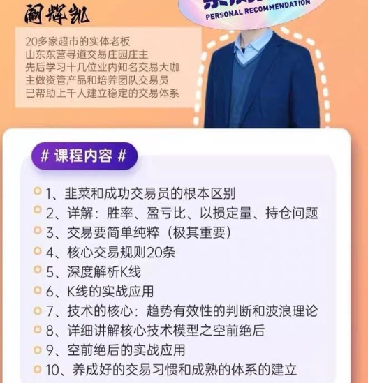 阚辉凯核心交易技术+核心交易理念