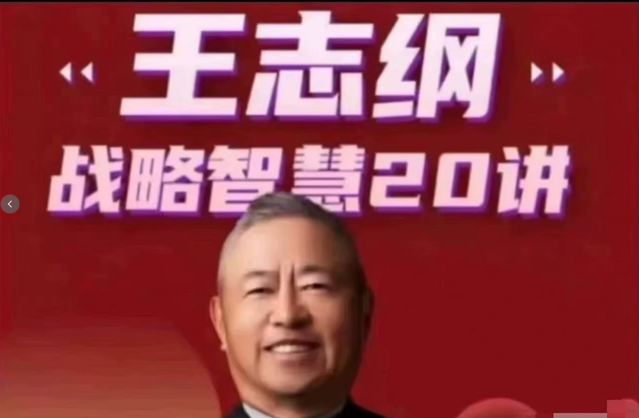 王志纲战略智慧20讲