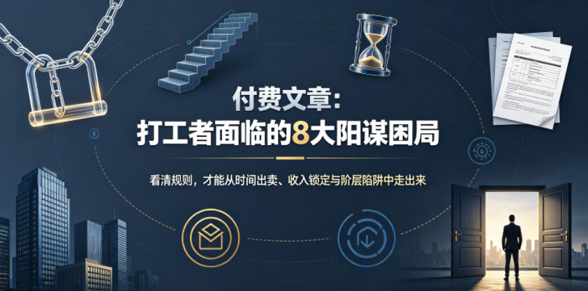 付费文章：打工者面临的8大阳谋困局