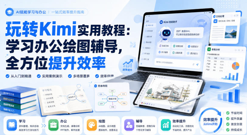 玩转Kimi实用教程:学习办公绘图辅导,全方位提升效率